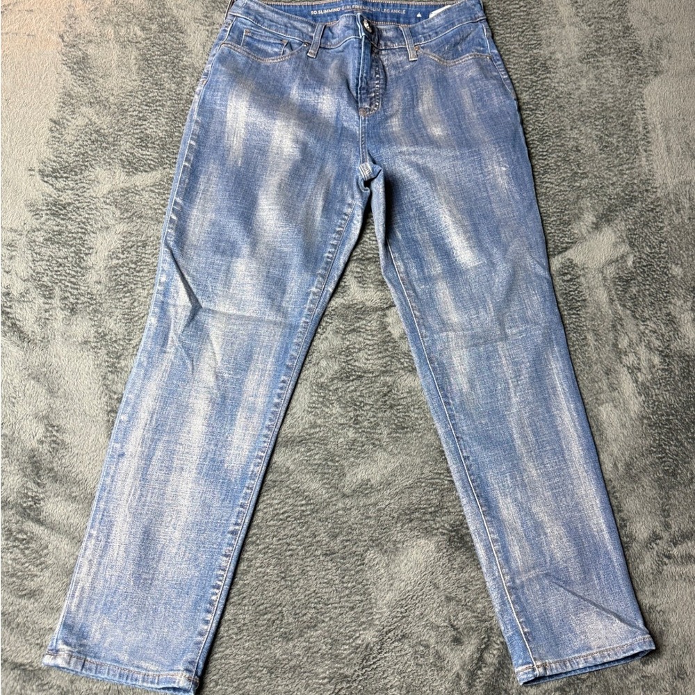 SO Size 10R Slimming Girliend Slim Leg Ankle‎ Jeans Distressed Wash